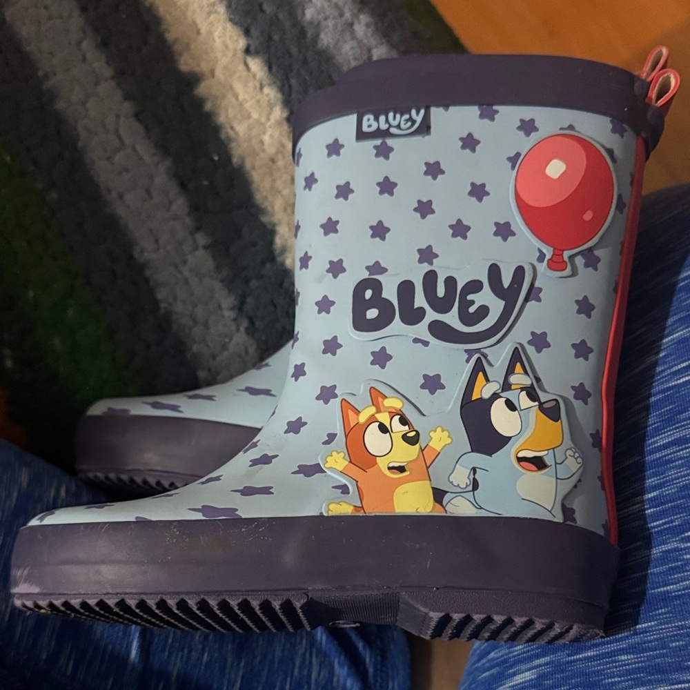 Kids Rain Boots - Blue and Red